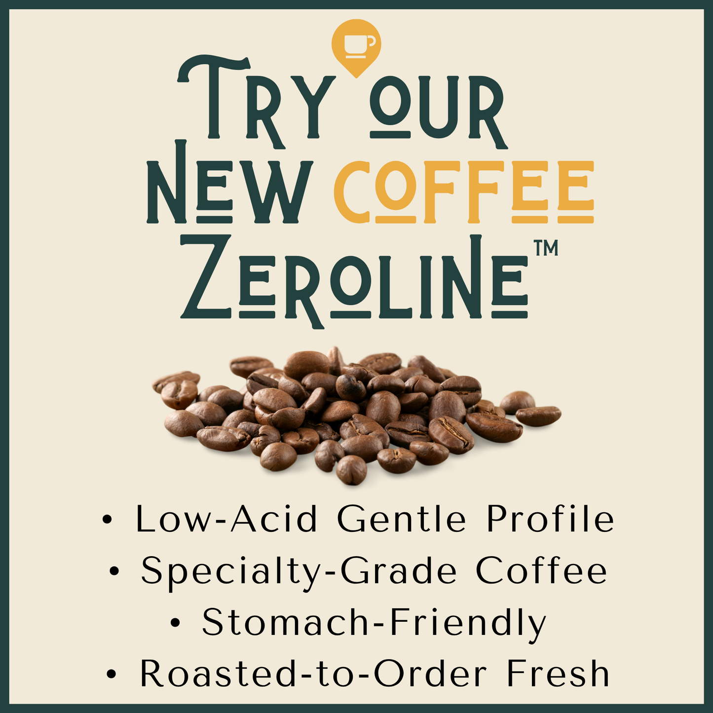 Low Acid Coffee, Stomach-Friendly, Ultra Low Acid, Non-GMO, Fresh Roasted to Order, Dark Roast, Specialty-Grade Coffee, 12 oz